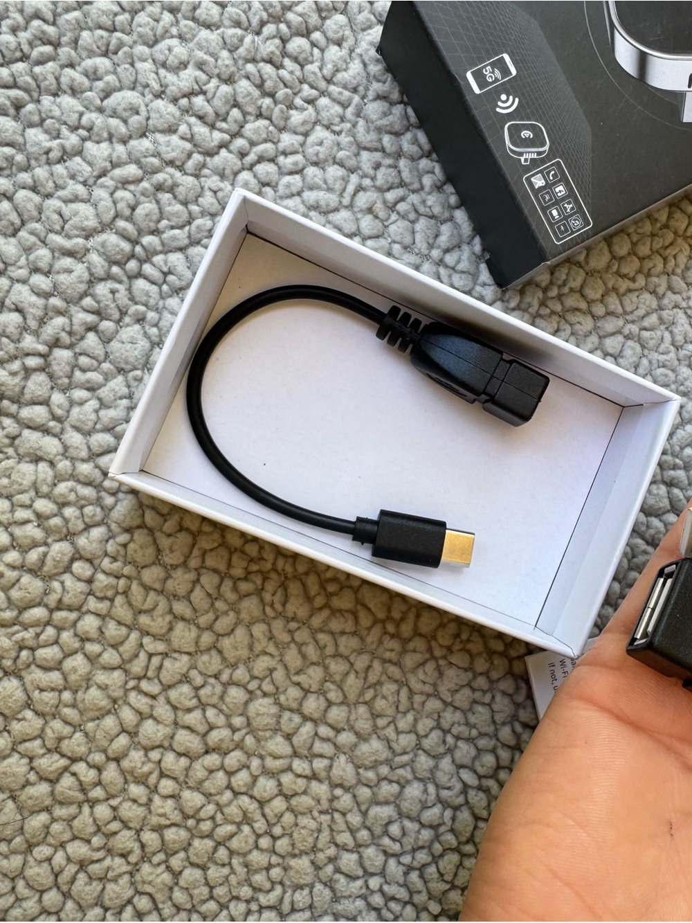 Wireless Carplay Adapter Dongle For iPhone New (Open Box). Black - Picture 6 of 10